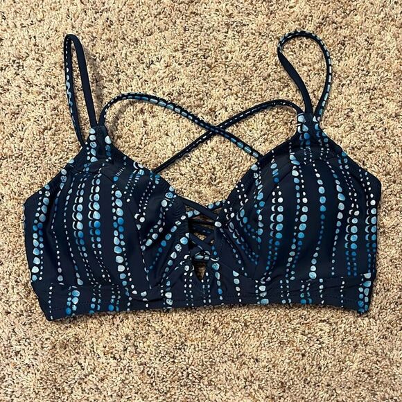 NWT Cupshe Navy Blue Dream Space 2 Piece Bikini Large - Picture 3 of 13